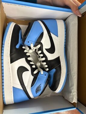 Jordan Women’s Low-Top Sneakers in White/Black/University Blue